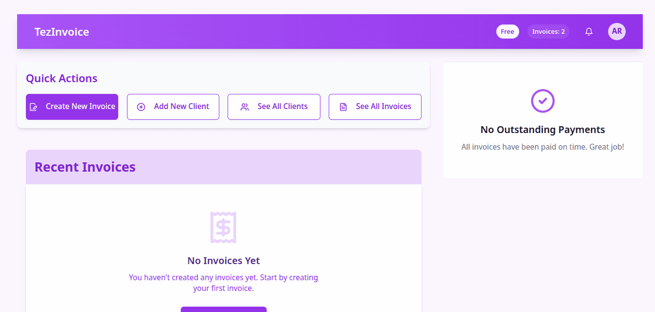 TezInvoice product preview